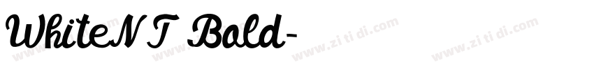 WhiteNT Bold字体转换
